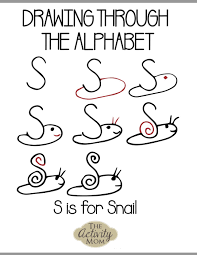 Learn art cool tricks to learn alphabets learn different alphabets to draw in different way alphabets with there meaning(make your kids more . The Activity Mom Drawing Through The Alphabet Letter S The Activity Mom