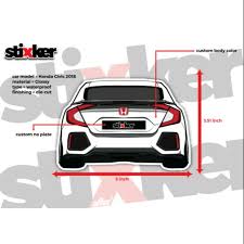 Check spelling or type a new query. Sticker Belakang Kereta Honda Civic 2018 Shopee Malaysia