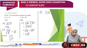 Topik 04 Indeks Surd Dan Logaritma Jom Tuisyen