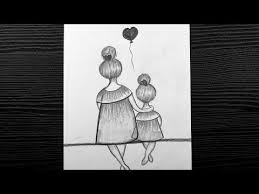 Birthday Easy Cute Drawings For Mom Easy Mother And Daughter Drawings Mother S Day Drawing Pencil Shading Youtube In 2020 Mothers Day Drawings Mother And Daughter Drawing Mom Drawing