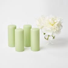 Lime green pina colada pillar candle (coconut twist) carolescandlesstore 4.5 out of 5 stars (71) $ 12.95. Spring Green Pillar Candles Set Of 4 Mrs Alice