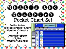 Pocket Chart Weather Calendar Printable Smartboard Files Next Gen Science