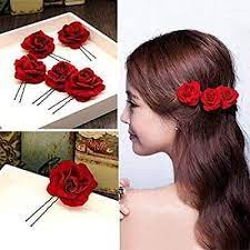 Handmade Jewellry Arificial Rose Traditional Hair Accessory Women Gift Kids Tiara Flower Hair Accessories Wedding Bridesmaid Hair Accessories Bridal Hair Clip