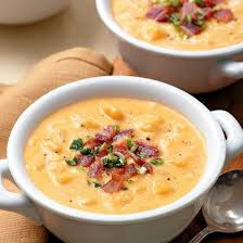 Slow Cooker Cheesy Potato Soup Recipe Yummly Recipe Recipes Cheesy Potato Soup Food