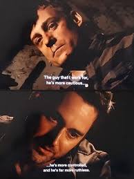 Ruthless, but not reckless . Previously , Reddington had Braxton's body  hung