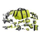 18V ONE  12-Tool Combo Kit with  1  1 5 Ah   2  4 0 Ah Batteries  amp  Charger PCL2200K3N RYOBI