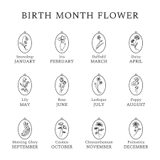 Birth Month Flower Necklace Etsy Pin On Tattoos And Piercings