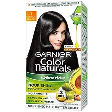 Brown hair is characterized by higher levels of eumelanin and lower levels of pheomelanin. Buy Garnier Color Naturals Creme Hair Color Shade 1 Natural Black 70ml 60g Online At Low Prices In India Amazon In