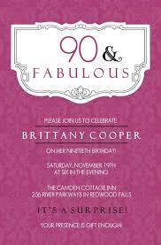 Birthday Invitation Text Message Sample 90th Birthday Invitations 90th Birthday Invitations Birthday Invitation Message Birthday Party Invitation Templates