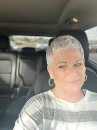 Short hair don't care! Grey never going back! 🖤