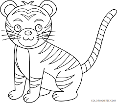 Download printable baby tiger coloring page. Baby Tiger Coloring Pages Baby Tiger Baby Printable Coloring4free Coloring4free Com