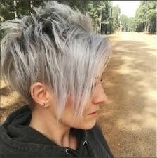 gray short hair with bangs beauty hairstyles kurzhaarfrisuren frisuren haarschnitt