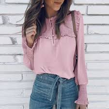 2.ces tailles énumérées sont basées sur le système international de taille, svp selon vos propres mesures, pays et habitudes de habillage pour choisir votre taille appropriée. Blouse En Mousseline De Soie Avec Boutons 2 Coloris Pret A Porter Blouse Chemisier Instant Tentation