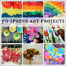 Simple arts and crafts for kids. Absolutely Beautiful Spring Art Projects For Kids To Make Fun A Day