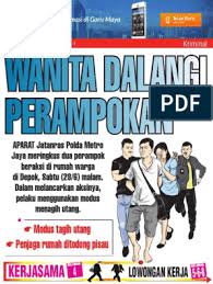 Lowongan kerja pasang payet dirumah. Kriminal 30 Juni 2014