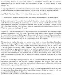 Dismissal (section 20(3) industrial relations act 1967), trade disputes (section 26 (1). Industrial Court Of Malaysia Case No 23 22 Chegg Com