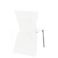 Ces housses de chaise intissé blanche sont opaque, d'une largeur de 53 cm et longueur 96 cm. 6 Housses De Chaise Jetable Blanche Cent Pour Cent Reception