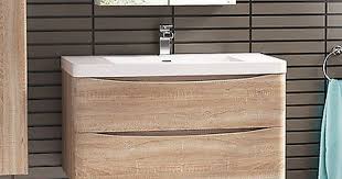 800mm Wall Hung Oak Bathroom Vanity Unit Basin Oak Bathroom Vanity Bathroom Units Bathroom Vanity Units