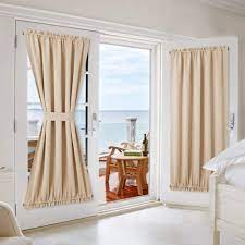 Maybe you would like to learn more about one of these? Amazon Com Nicetown Room Darkening Door Curtain Panels Window Treatment Room Darkening French Sliding Glass Door Blinds Curtains Shades 2 Panels 54 Inches Wide X 72 Inches Long Biscotti Beige Home Kitchen