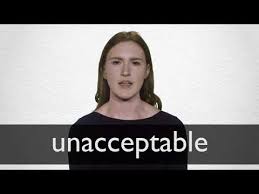Unacceptable Synonyms Collins English Thesaurus
