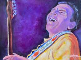 Still got the blues for you! My oil painting of two rock icons