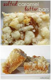 Salted Caramel Butter Bars Food Dessert Recipes Popular Recipes