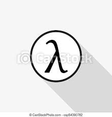 In the system of greek numerals lambda has a value of 30. Greek Letter Lambda Symbol With A Long Shadow On The Background Greek Letter Lambda Symbol With A Long Shadow Canstock