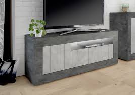 Surrey oak 110cm tv stand with baskets £225.95. Como Three Door Tv Unit Anthracite And Grey Finish Tv Media Units