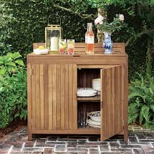 Constructed from durable, moisture resistant, 100% recycled polyethylene*, our outdoor cabinets are perfect for patios, porches or pool side; More Than Meets The Eye Multifunctional Outdoor Furniture Home Style