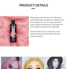Never allow others to make your decisions. Arctic Fox Hair Color Frose 4oz Or 8oz Lazada Singapore
