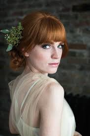Blunt, choppy, fringed or side swept, we love the look of bangs. Brides With Bangs Wedding Hair Inspiration Bridal Musings