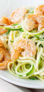 Zucchini Noodles With Pesto Shrimp Peas And Crayons Recipe Zoodle Recipes Recipes Zucchini Noodles With Pesto
