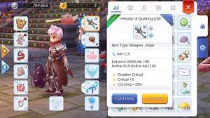 *edited dmg for agent for mistakenly added x2 minorous. Ragnarok M Eternal Love Upgrade My 9 Katar Of Quaking To 7 Agent Katar Youtube
