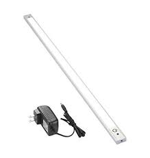 Lux Light 24 Inch Warm White Led Under Counter Light Bar With Sensor Touch Switch And 12v Adapter Continue To Bar Lighting White Lead Under Cabinet Lights