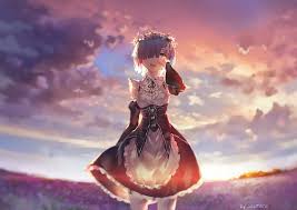 Rem wallpapers 4k hd for desktop, iphone, pc, laptop, computer, android phone, smartphone, imac, macbook, tablet, mobile device. Re Zero Kara Hajimeru Isekai Seikatsu Rem Sunset Clouds Maid Anime Hd Wallpaper Wallpaperbetter