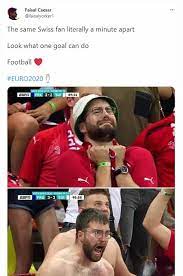 The Pain And Ecstasy Of A Football Fan Swiss Fan Goes Viral