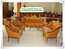 1 set kursi tamu / teras pengki + meja rotan: Pin Di Bed Set Mewah Terbaru