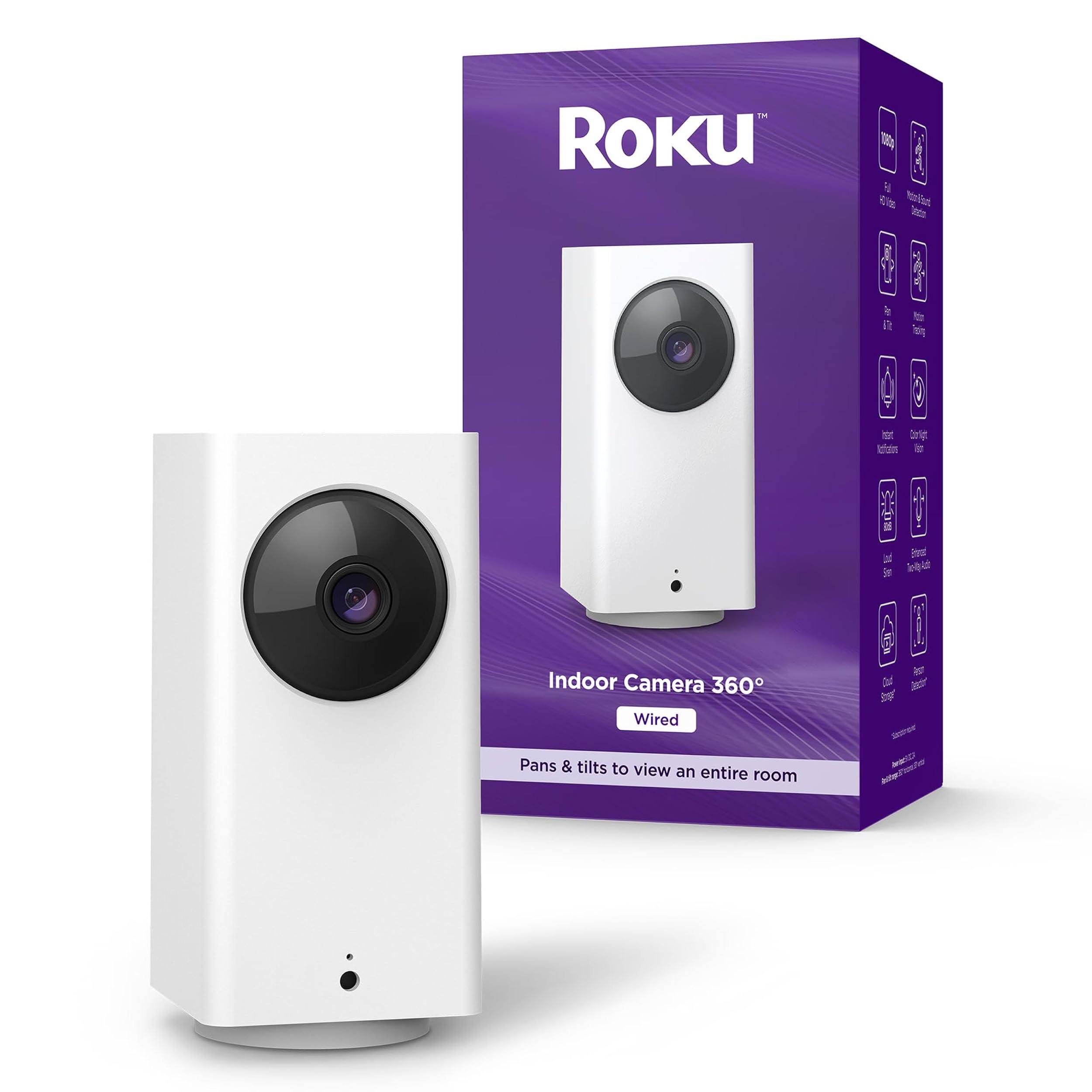 Roku Smart Home Indoor Camera 360 SE Wi-Fi-Connected