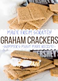 Homemade Graham Crackers Are Simple To Whip Together With Only 6 Basic Ingredients Use Your Ho In 2020 Homemade Graham Crackers Graham Cracker Recipes Cracker Recipes