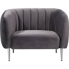 Meridian 687black C Willow Accent Chair In Channel Tufted Black Velvet On Chrome Legs