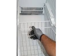 Once you have the doors open, place one to do so simply line up the support tabs on the base grill with the metal tabs on the refrigerator and snap it back into place and then close the doors. How To Replace A Defrost Sensor In A Side By Side Refrigerator Repair Guide