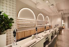 While men may come into salons to get their hair done, the majority of clients that hair salons see are usually women. Stunning Polish Nail Lounge In Brisbane Designed By Nv Design Agency Navtext Wh Salon Interior Design Spa Interior Design Nail Salon Interior Design