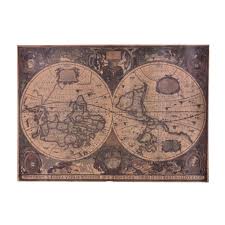 us 0 44 85 off new retro world map nautical ocean sea maps vintage kraft paper poster wall chart sticker antique home decor map world in wall