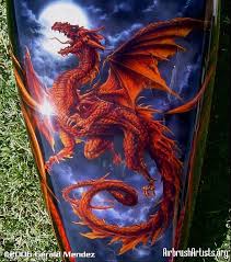 Dragon Bike Tank Airbrushartists Org Motorcycle Art Painting Biker Art Motorcycle Painting