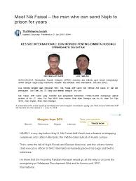 A check on the immigration department's website showed that nik faisal ariff kamil, 44. Nik Faisal 1mdb Najib Razak Malaysia