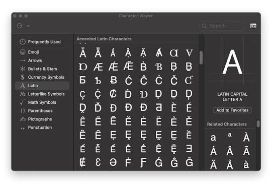 Cursive letters