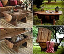 Whiskey barrel table diy build a diy whiskey barrel coffee table diy cozy home whiskey barrel table diy, best 25 wine barrel table ideas on. Recycle Wine Barrel Into Amazing Whiskey Coffee Table