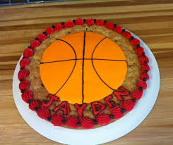 Basketball Chocolate Chip Cookie Cake Chocolate Chip Cookie Cake Birthday Cake Kids Cookie Cake