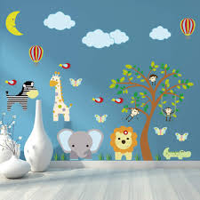 0 out of 5 stars, based on 0 reviews. Amazon Com Supzone Jungle Animal Wall Stickers Monkey Tree Wall Decals Elephant Giraffe Zebra Vinyl Forest Animal Wall Stickers Diy Removable Home Decoration Baby Nursery Girl Boy Kids Room Wall Decor Kitchen