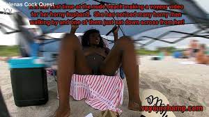 Free Consensual Candid #9 Exhibitionist Wife Paris Teasing Undressed Beach  Voyeur Weenies! One Masturbates in public to her! Porn Video - Ebony 8